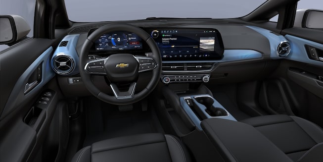 Interior do Equinox EV da Chevrolet Brasil